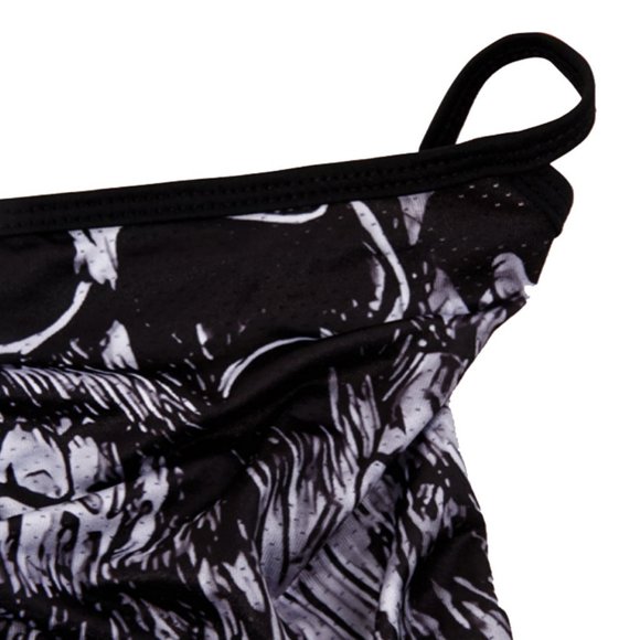 BLACK Goth SKULL Face Mask - Picture 7 of 8